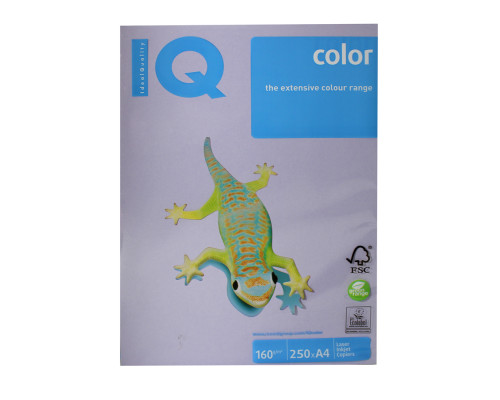 Hartie p/u imprimanta А4 lavandă pală"IQ-Color"160g/m2, 250foi, LA12