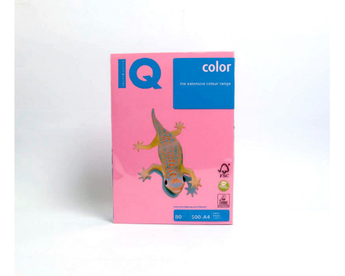 Бумага A4 розовая "IQ-Color"80g/m2, 500л, PI25