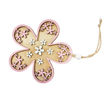 Set flori decorative din lemn, 2 buc, 10 cm, 781-925