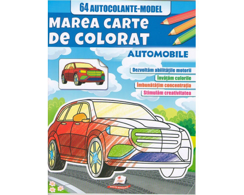 Marea cartea de colorat +64 autocolante "Automobile" N*6623