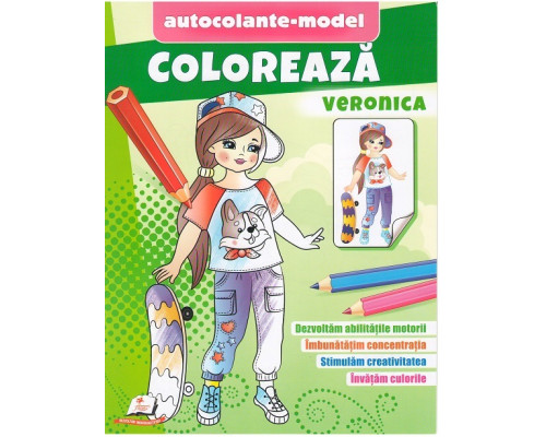Coloreaza+autocolante "Veronica" N*6203