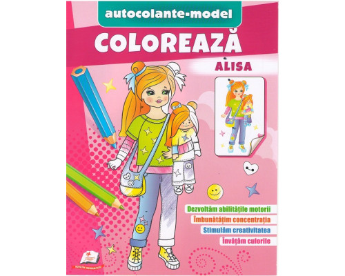 Coloreaza+autocolante "Alisa" N*6234