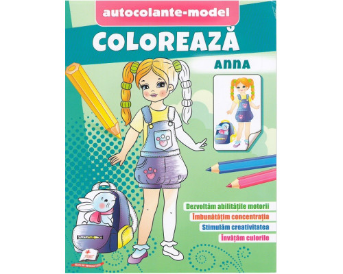 Coloreaza+autocolante "Anna" N*6173