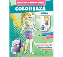 Coloreaza+autocolante "Anna" N*6173