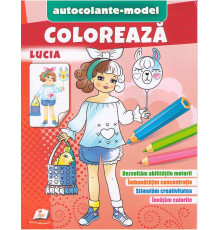 Coloreaza+autocolante "Lucia" N*6265