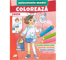 Coloreaza+autocolante "Lucia" N*6265