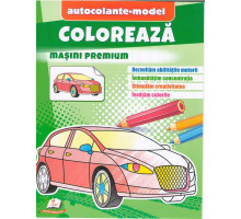 Coloreaza+autocolante "Masini premium" N*6081