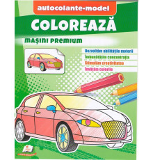 Coloreaza+autocolante "Masini premium" N*9591