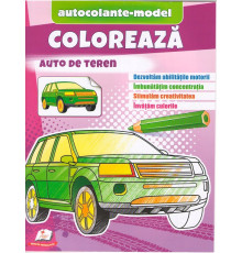 Coloreaza+autocolante "Auto de teren" N*6111