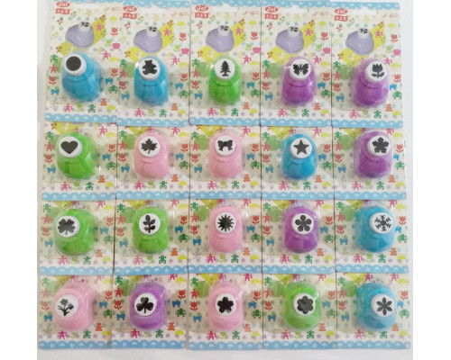 Фигурный дырокол, 1.6 см ассорти JF 822-20 (20/400)