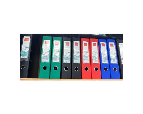 Папка-регистратор A4+, 7,5 см, ПП/бумага, синяя, HJ-205F (50)