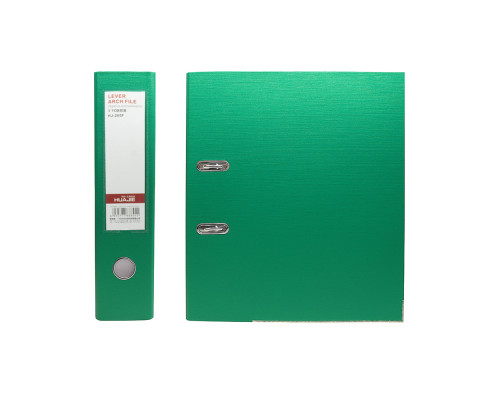 Biblioraft A4+, 7,5 cm, PP/hartie, verde, HJ-205F (50)