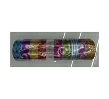 40142 Banda autoadeziva, lucioasa, cu desen asorti, 2,5m, (10/200)