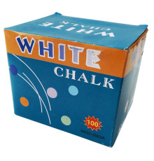 Мел белый круглый, 100шт HK02-0903A (60)