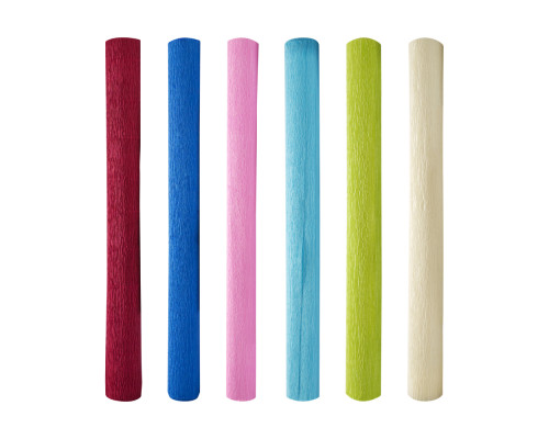 Set hartie creponata 0,5*2,5m , 100buc, 10 culori