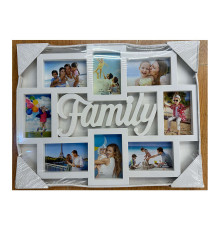 03272 Фотоколлаж, белый, "Family" 8 фото, M35 (12)