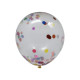 09214 Надувные шары с конфети разноцветные 100шт (200)
