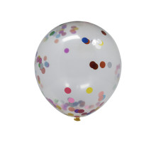 09214 Baloane cu confeti multicolore 100buc (200)