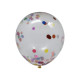 Baloane cu confeti multicolore 100buc (200)