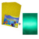 Foamiran cu sclipici, autoadeziv, 20 * 30cm, auriu 10foi+1 cadou CH-4 (120)