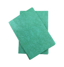 Foamiran cu sclipici, autoadeziv, 20 * 30cm, verde 10foi CH-4 (120)