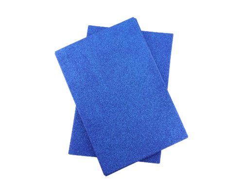 Foamiran cu sclipici, autoadeziv, 20 * 30cm, albastru 10foi CH-4 (120)