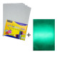 Foamiran cu sclipici, 20 * 30cm, alb 10foi+1 cadou CH-3 (120)