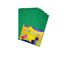 Фоамиран с глиттером, 20*30см, зеленый, 10л. CH-3 (120)
