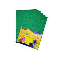 Foamiran cu sclipici, 20 * 30cm,verde10foi CH-3 (120)