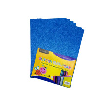 Foamiran cu sclipici, 20 * 30cm,albastru10foi CH-3 (120)