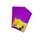 Foamiran cu sclipici, 20 * 30cm, mov 10 foi CH-3 (120)