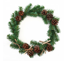 Coronita cu decor "Noaptea de Craciun" d-40cm, Novogod'ko 904493