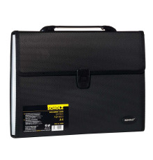 Servieta din plastic A4 13sectii negru, PP 1000мк, 10501 SCHOLZ