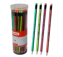 Creion min grafit HB cu elastic, mix 135N NORMA (48buc. tub)
