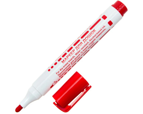 Marker pt tabla, 3,5mm, varf rotund, rosu, 224-01N, NORMA (12/720)