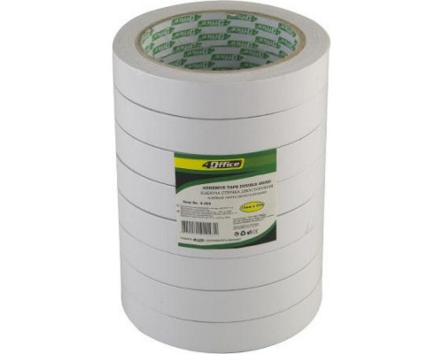 Скотч 2-х стороний, 18*20м, 4OFFICE 4-385 (8/96)