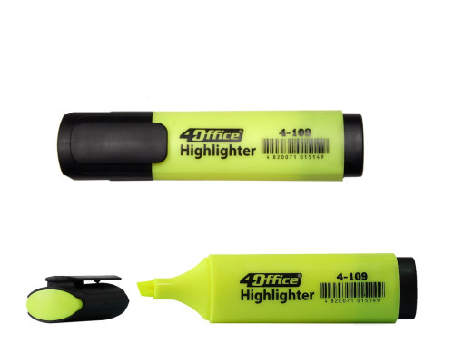 Marker text 1-5mm, galben, 4-109 4OFFICE (10/240) Marker text 1-5mm, galben, 4-109 4OFFICE (10/240)