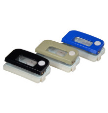 Perforator metal 8cm 12file cu rigla, fixator, asorti 4OFFICE 4-302 (12/60)