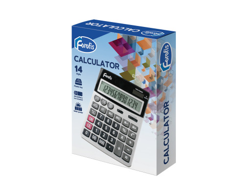 64066 Calculator 14 DGT, 186x152x27mm FOROFIS 91593 (30/120)