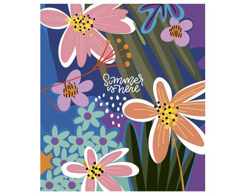 Tетрадь 80л. линия, Genius, "Summer is here" 080-3225L (5/50)
