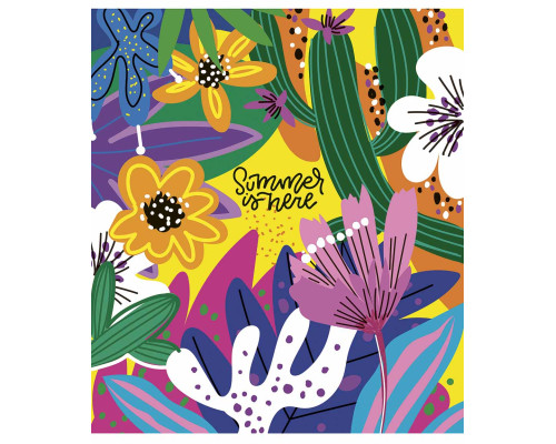 Caiet 80 file linie Genius, "Summer is here" 080-3225L (5/50)