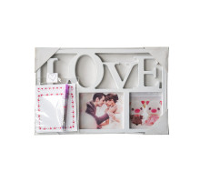 Set cadou: colaj foto "LOVE" 3 fotо +marker bicolor +felicitare