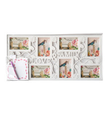 Set cadou: colaj foto"Family si Love" 8foto +marker bicolor +felicitare