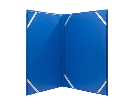 Папка "на подпись" A4 двусторонняя эко-кожа синяя (50)