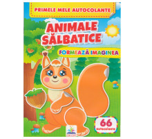 Formeaza imaginea. Animale salbatice. 66 autocolante N*7320