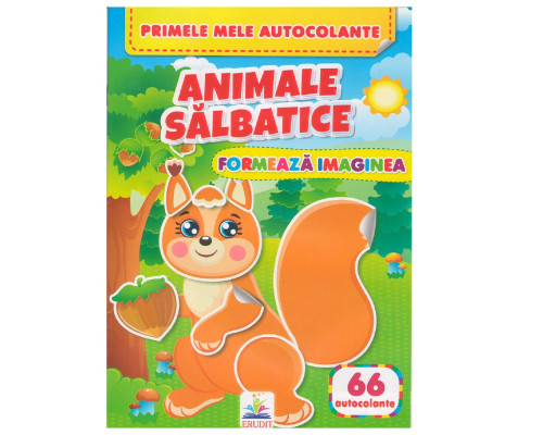 Formeaza imaginea. Animale salbatice. 66 autocolante N*7320