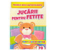 Formeaza imaginea. Jucarii pentru fetite. 70 autocolante N*7351