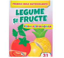 Formeaza imaginea. Legume si fructe. 31 autocolante N*7368