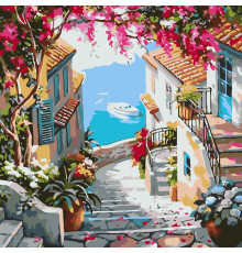 Set pictură pe numere 40*50 "Scara spre mare" 3590