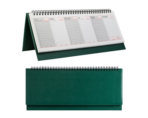 Planificator bumvenil nedatata verde 30*14